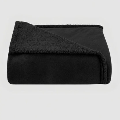 Black waterproof blanket for couples