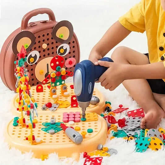 Educational Kids Wooden Toy Storage Box - Lusomart