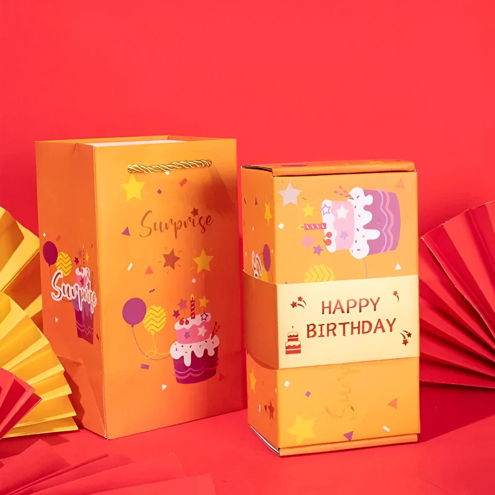 Fun Pop Up Greeting Card Gift Box Set
