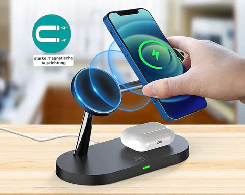 MagnaCharge | Efficient Versatile 3-in-1 Wireless Charging Station 6