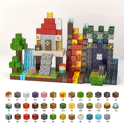 Colorful Magnetic Building Blocks Toy Set for Children