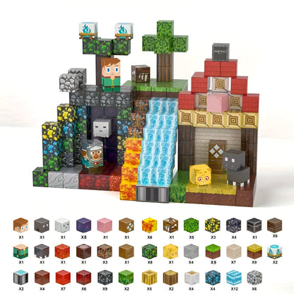 Colorful Magnetic Building Blocks Toy Set for Children