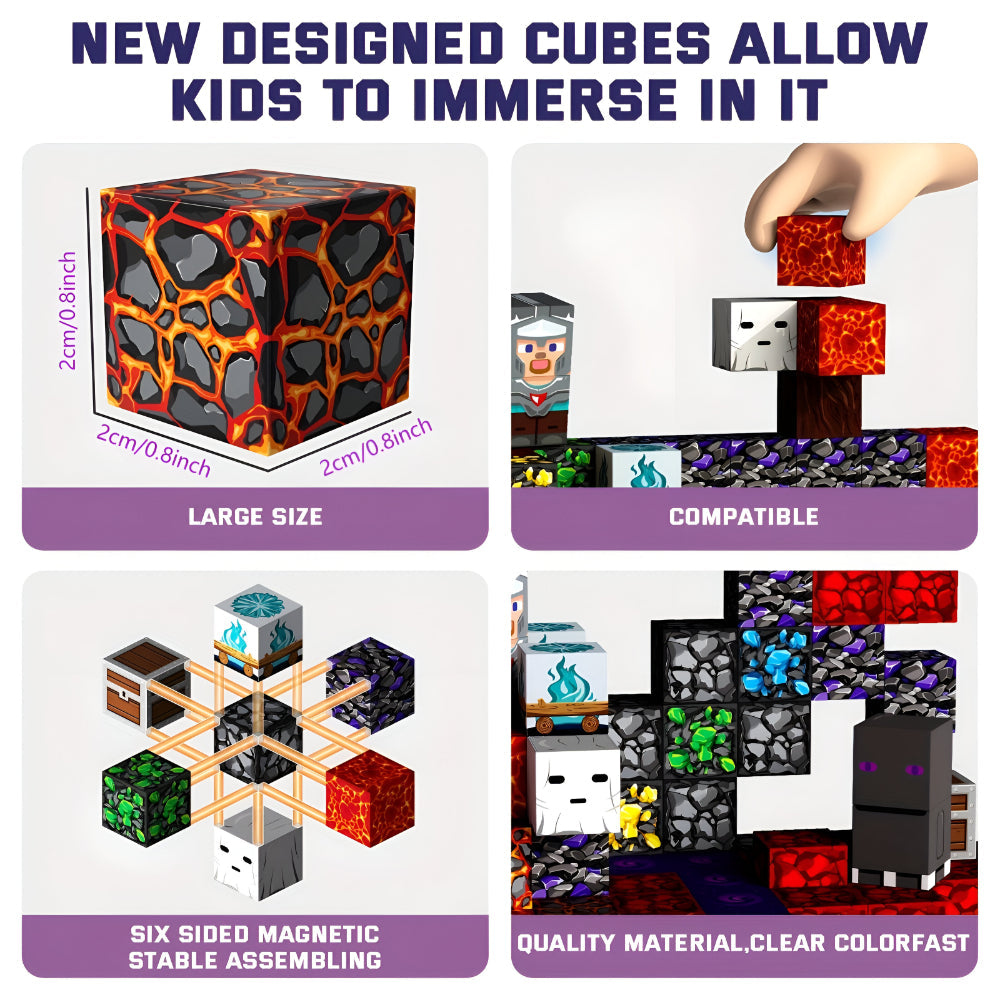 Colorful Magnetic Building Blocks Toy Set for Children