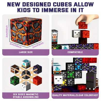 Colorful Magnetic Building Blocks Toy Set for Children