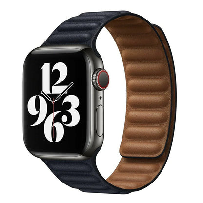 Strong Magnetic Genuine Leather Watch Strap - Lusomart