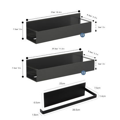 Strong Magnetic Spice Holder Fridge Wall Mount Storage