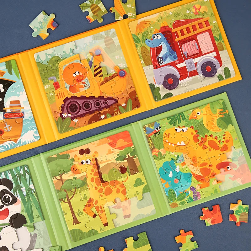Magnetic Puzzle Book for Kids – Educational Animal Friends for On-the-Go, Fine Motor Skills Stimulation 3