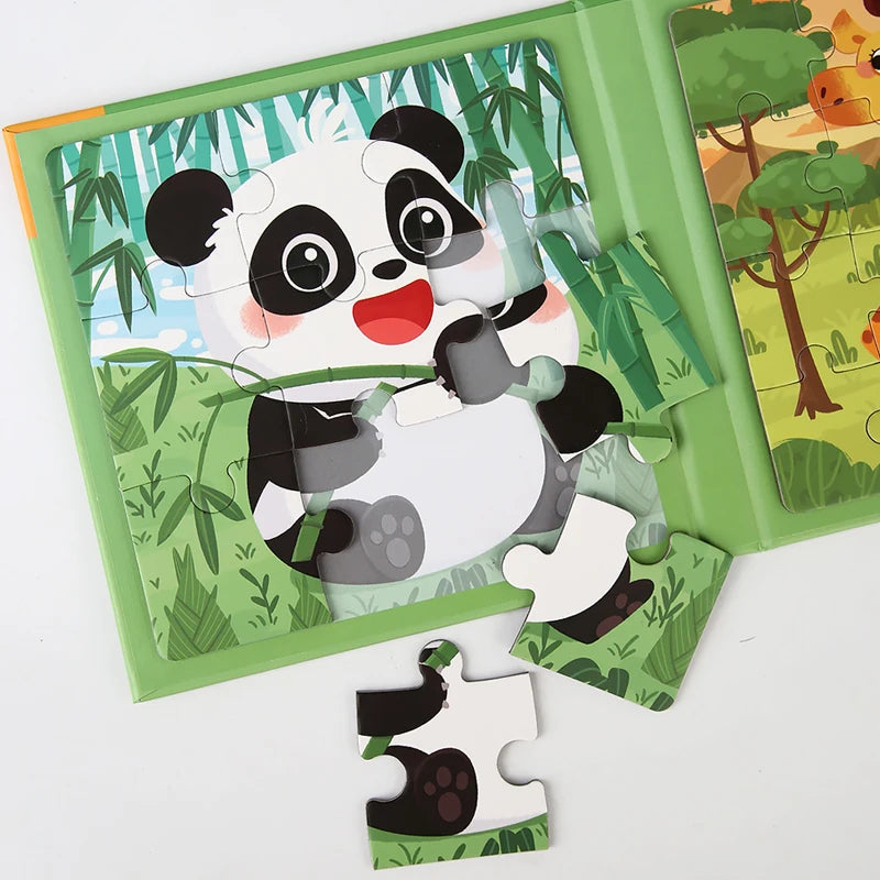Magnetic Puzzle Book for Kids – Educational Animal Friends for On-the-Go Fun, Boosting Fine Motor Skills 5