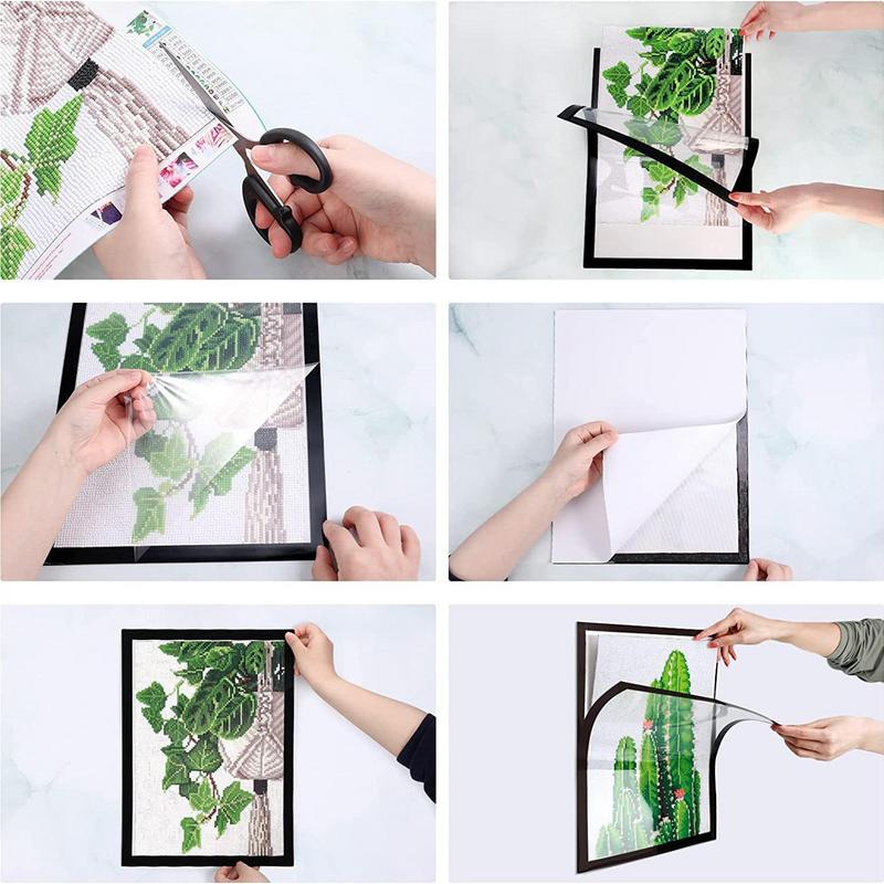 Magnetic Picture Frame 30x40cm Durable PVC Easy to Attach 3