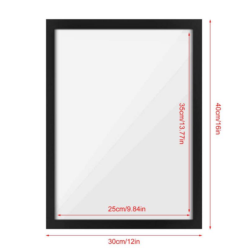 Magnetic Picture Frame 30x40cm Durable PVC Easy to Attach 4