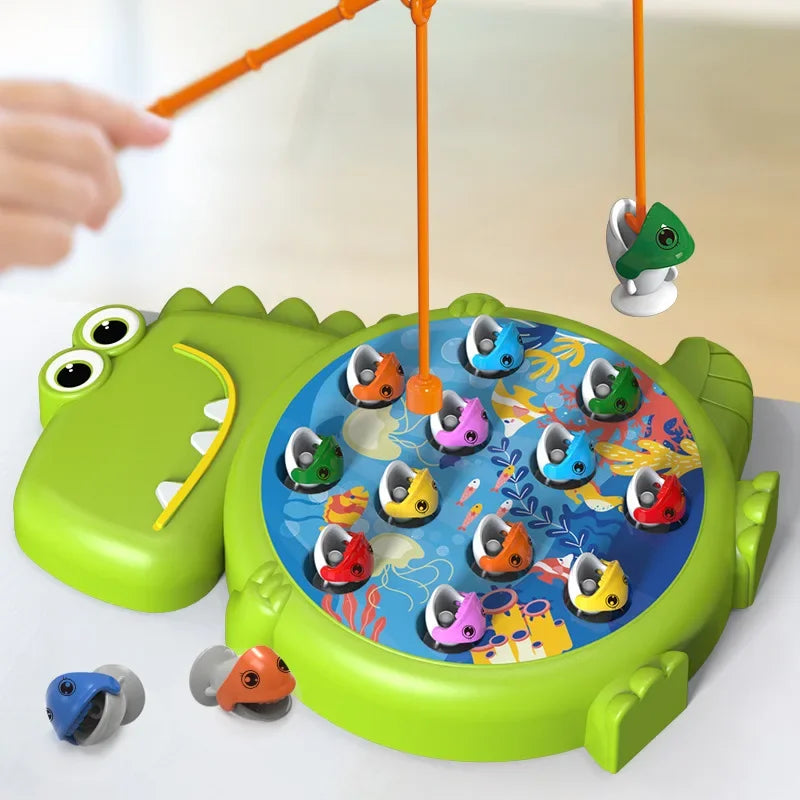 Magnetic Fishing Game for Kids – Boost Motor Skills and Focus with 12 Fish and 2 Rods!