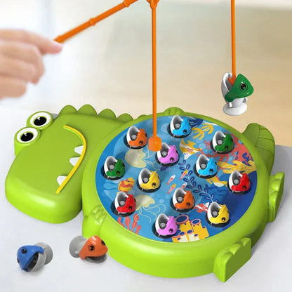 Magnetic Fishing Game for Kids – Boost Motor Skills and Focus with 12 Fish and 2 Rods!