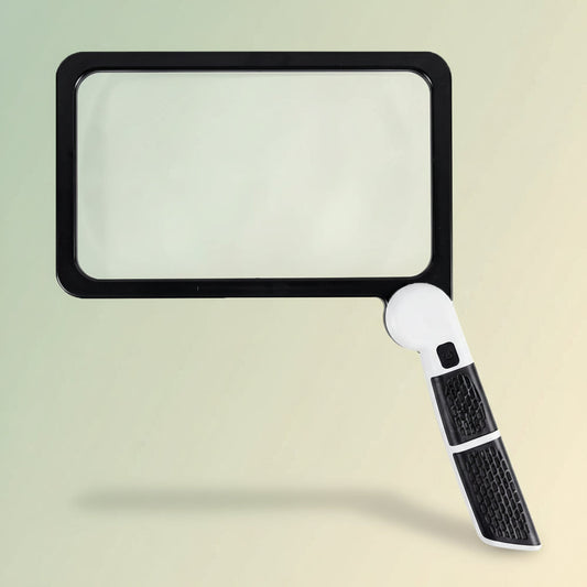 Bright Full Page LED Reading Magnifying Glass - Lusomart