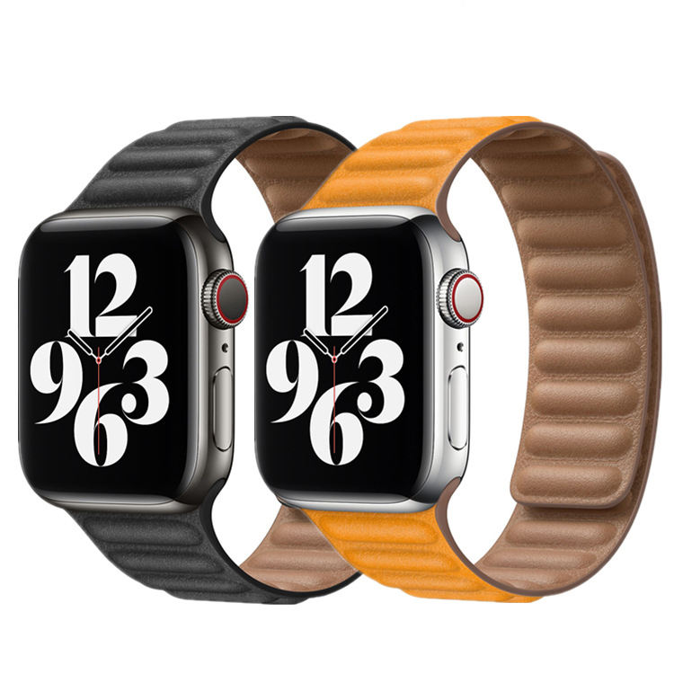 Strong Magnetic Genuine Leather Watch Strap