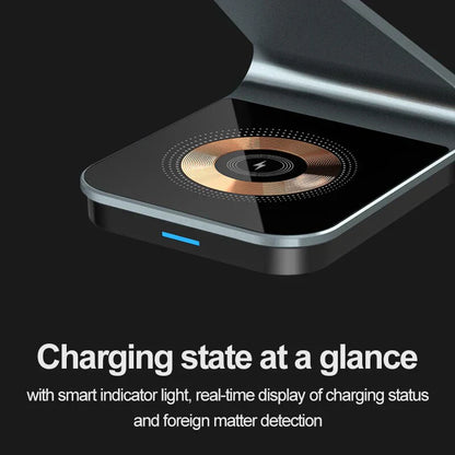 Compact 3-in-1 Wireless Phone Charger Pad