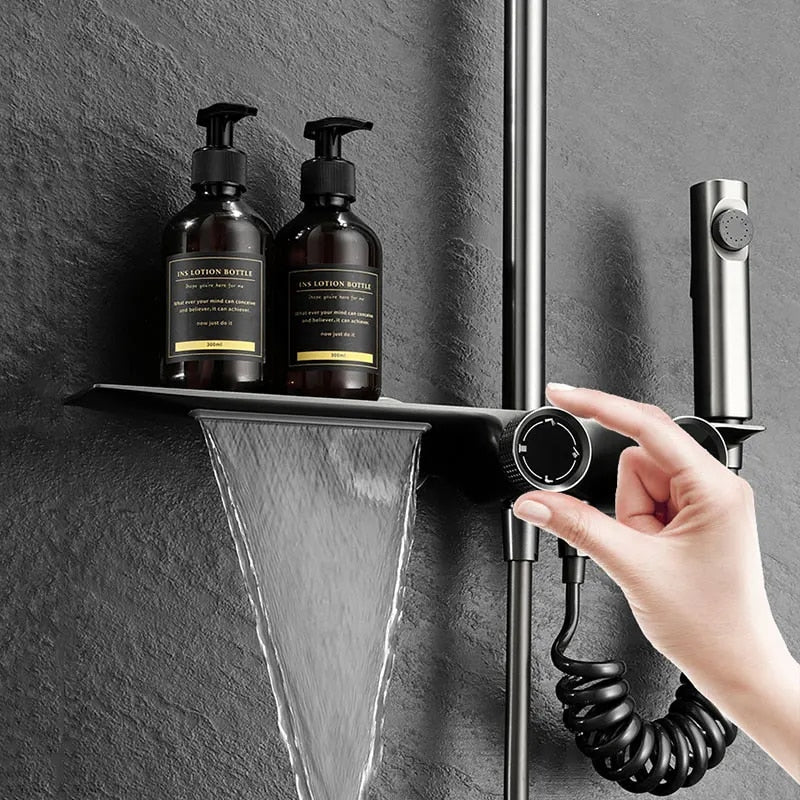 Luxury Wall Mount Bath Shower System