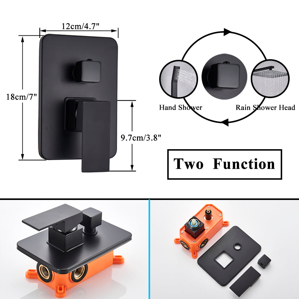 Stylish 3 Piece Bathroom Shower Set