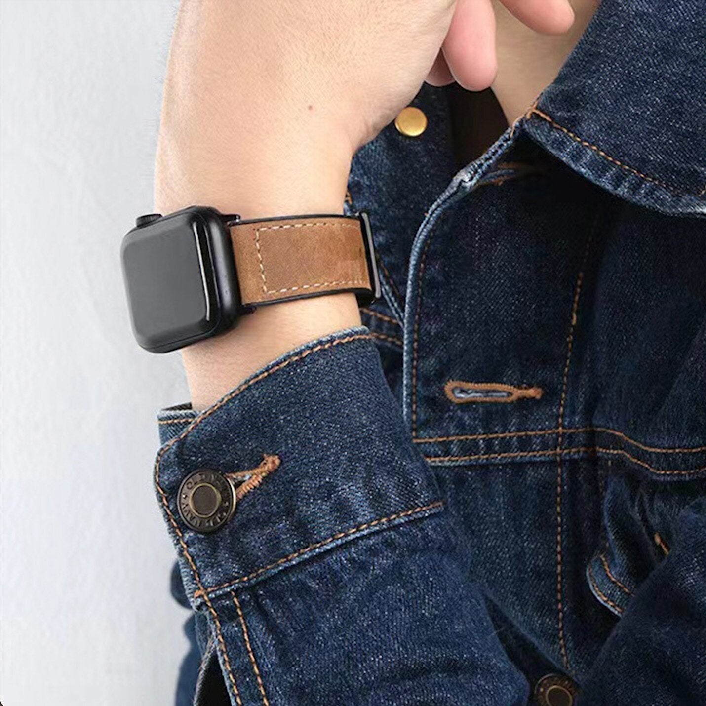Premium Genuine Leather Smartwatch Strap