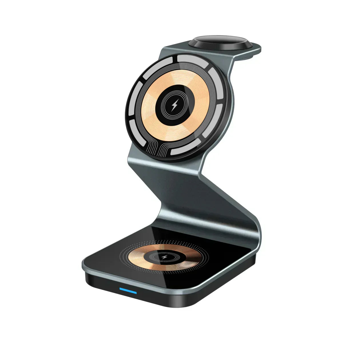 Compact 3-in-1 Wireless Phone Charger Pad - Lusomart