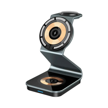Compact 3-in-1 Wireless Phone Charger Pad - Lusomart
