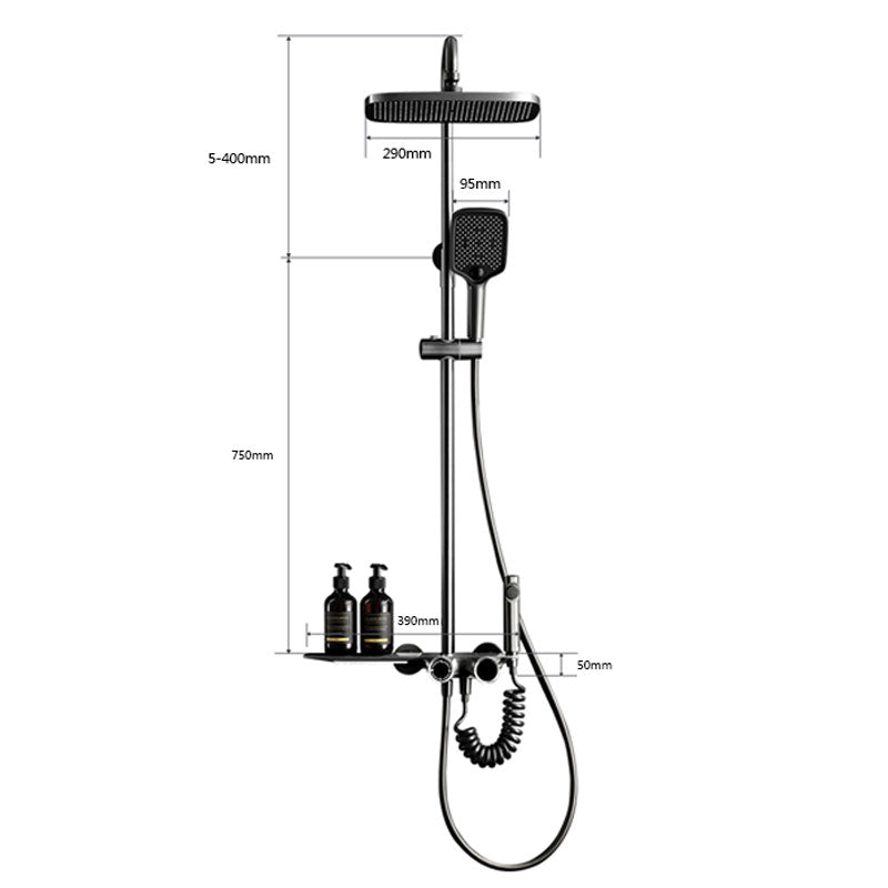 Luxury Wall Mount Bath Shower System