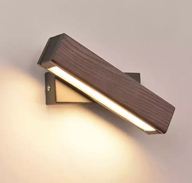Modern Wooden Adjustable Bedside Lamp