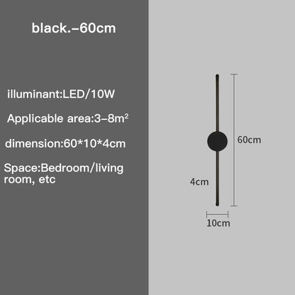 Slim LED Wall Lamp with 3 Brightness Settings