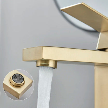 Contemporary Single Handle Bathroom Sink Faucet