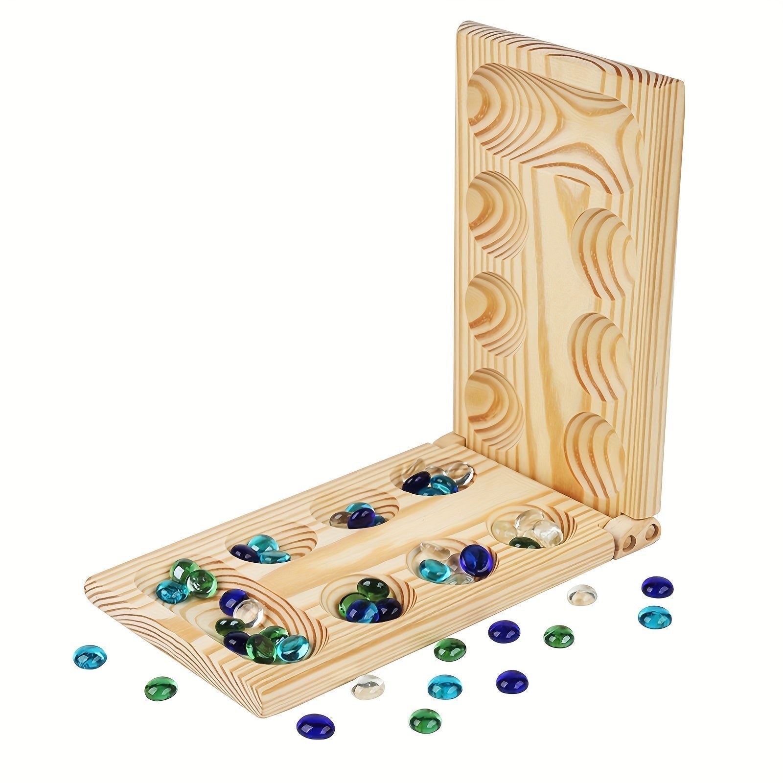 Mancala Deluxe Board Game - BrainStones 4