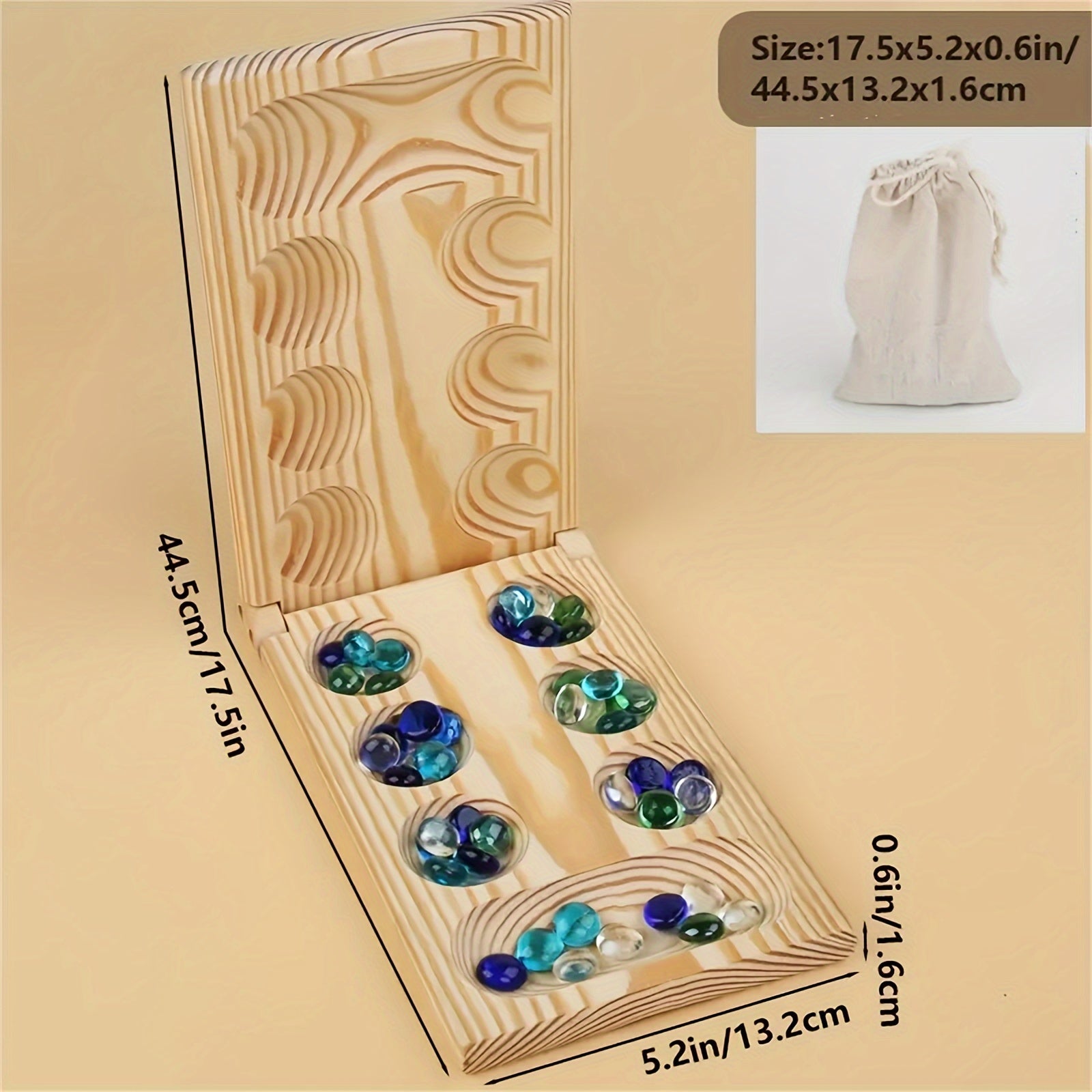 Mancala Deluxe Board Game - BrainStones 6