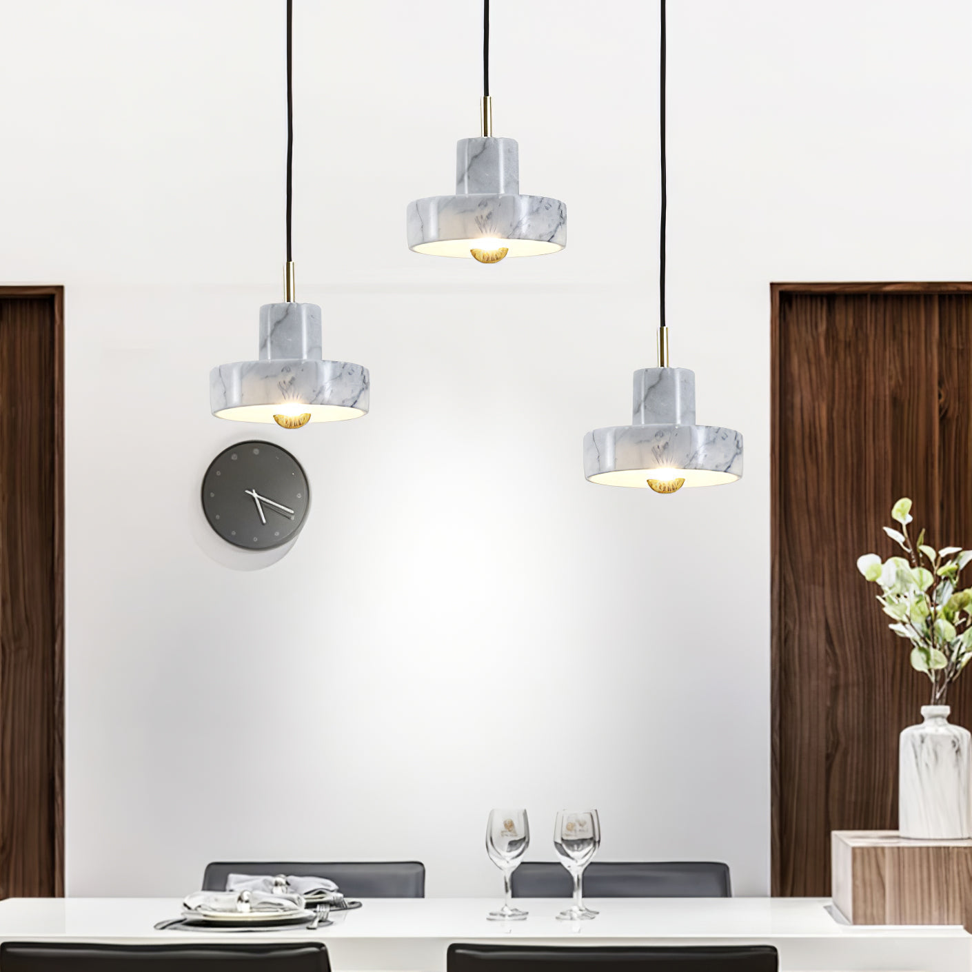 Luxury White LED Hanging Light