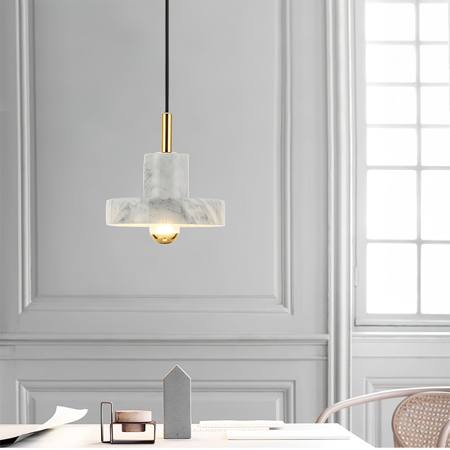 Luxury White LED Hanging Light