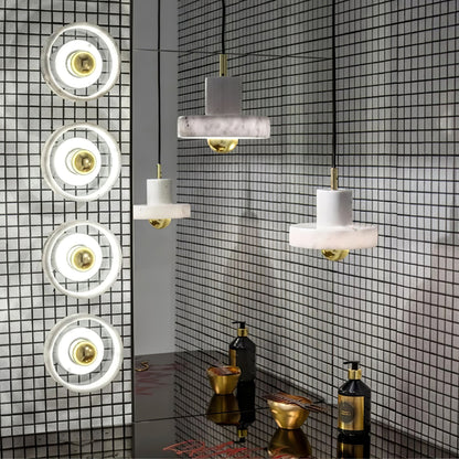 Luxury White LED Hanging Light