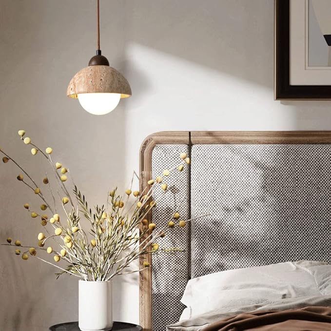 Natural Stone Dome Pendant Lighting