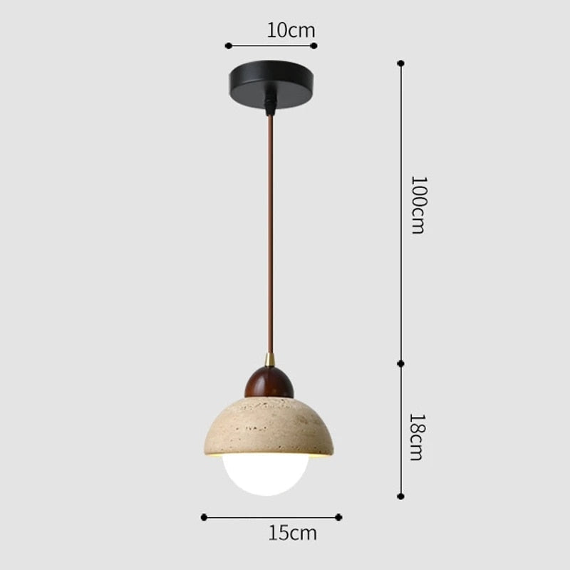 Natural Stone Dome Pendant Lighting