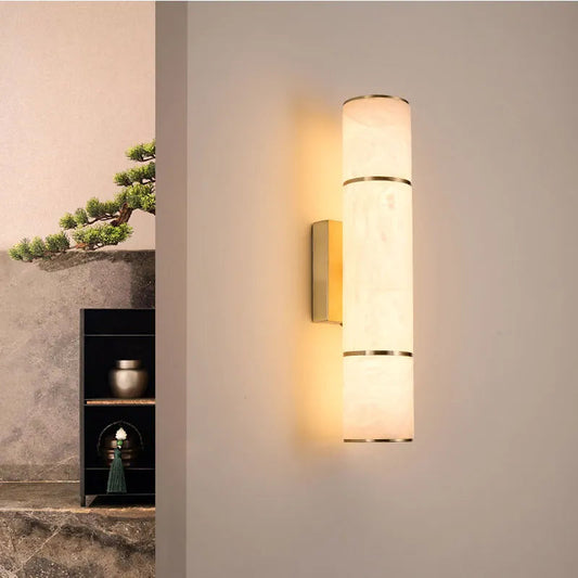Sleek Stone Wall Light with Contemporary Design - Lusomart