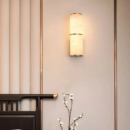 MarbleBeam – Sophisticated Stone Wall Light with Natural Aesthetic 3