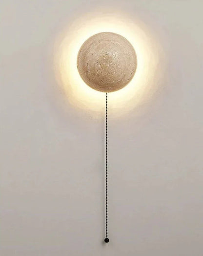MarbleGlow - Half-Round Stone Wall Lamp 8