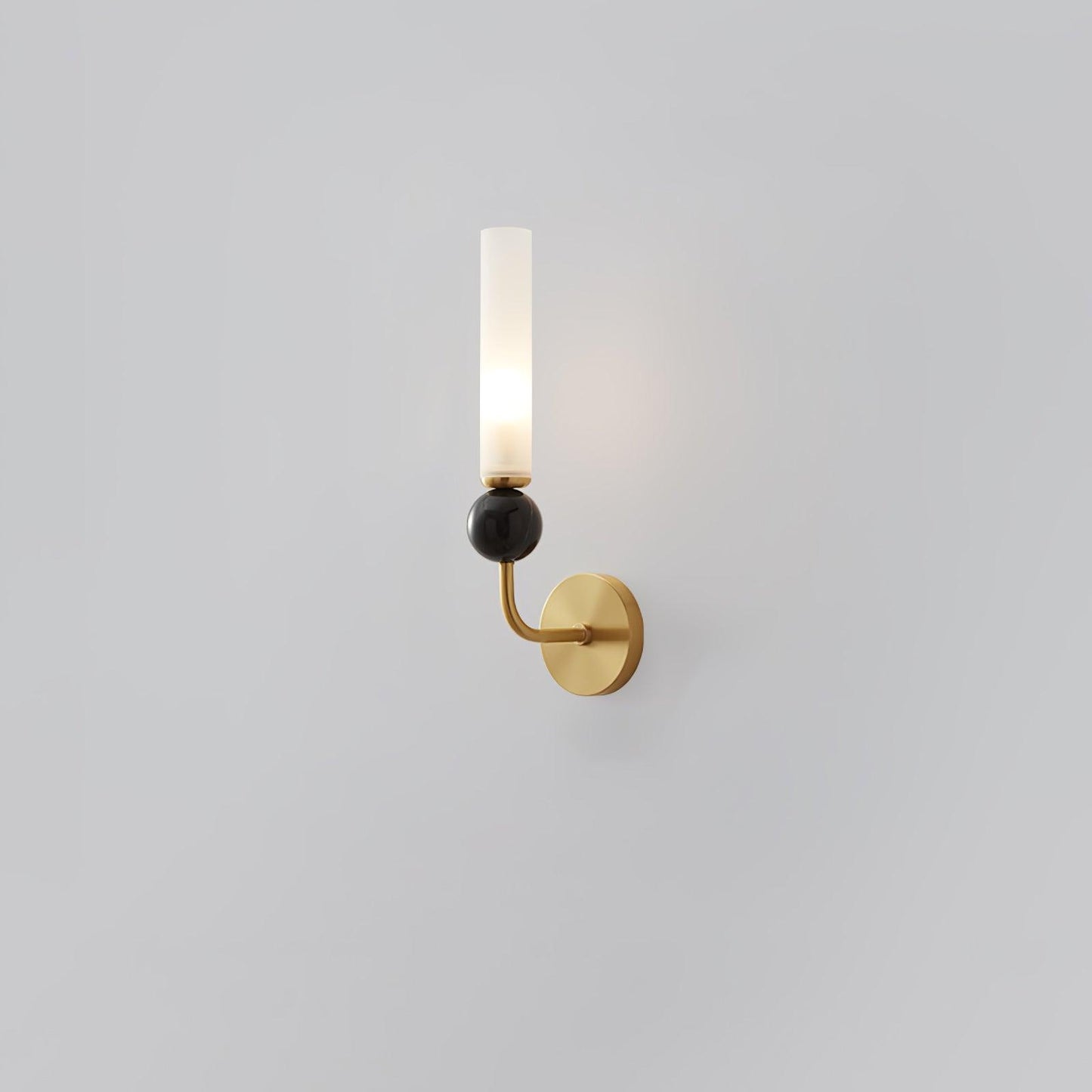 Luxury Brass Wall Light with Glass Shade - Lusomart