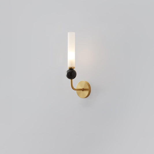Luxury Brass Wall Light with Glass Shade - Lusomart