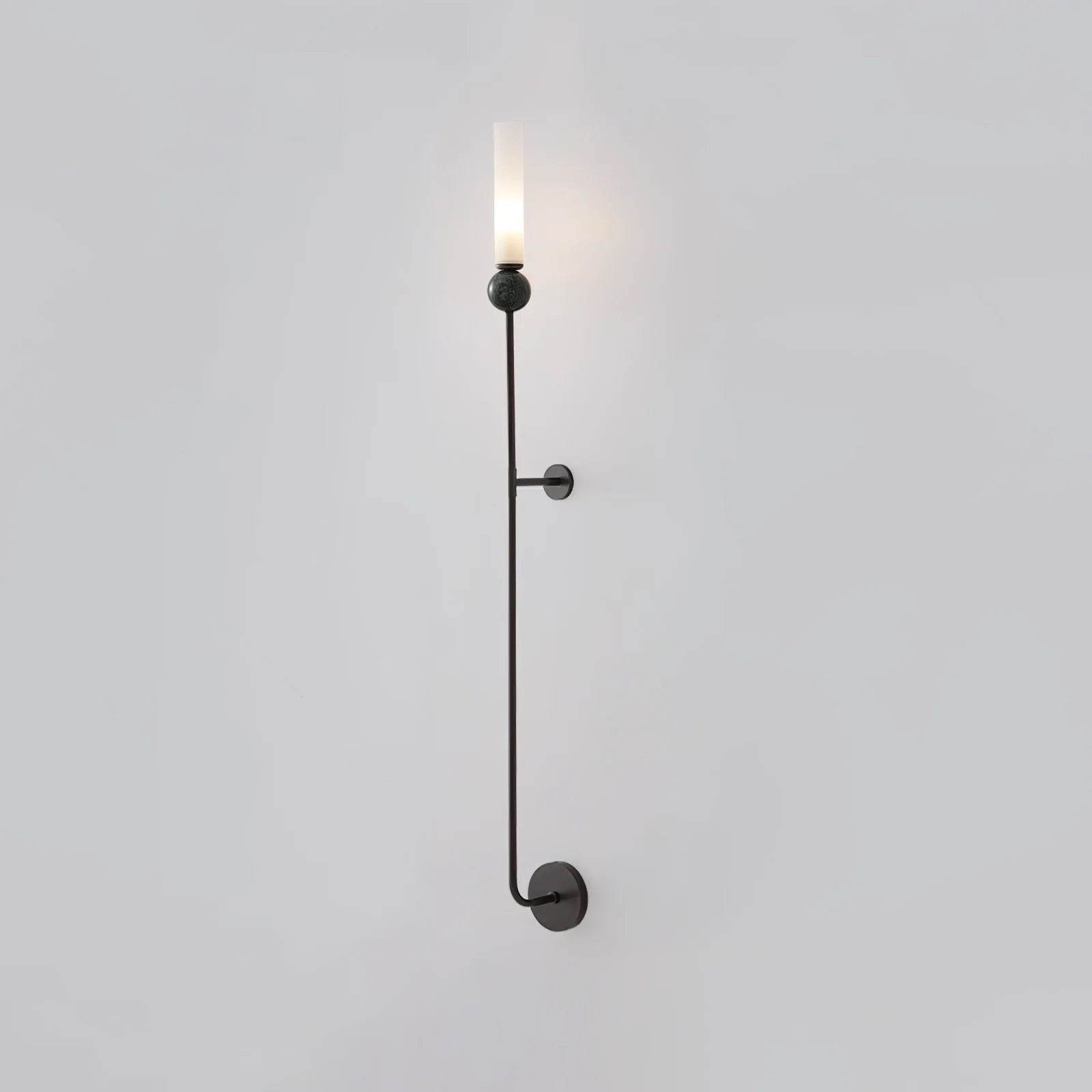 MarbleGlow | Elegant Brass Wall Sconce Lighting with Acrylic Shade 11