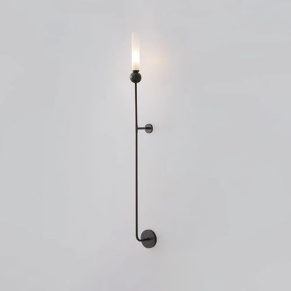 MarbleGlow | Elegant Brass Wall Sconce Lighting with Acrylic Shade 11