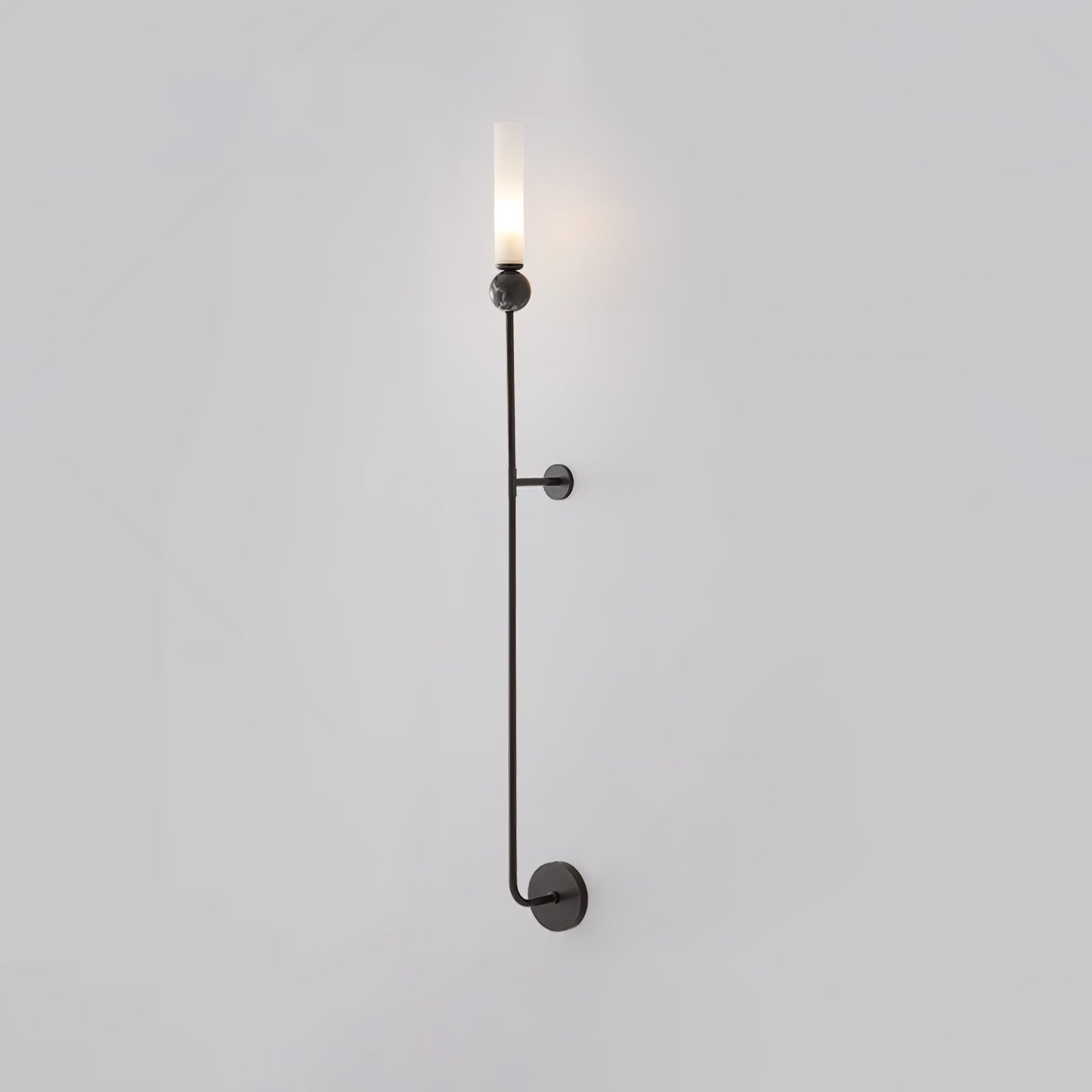 MarbleGlow | Elegant Brass Wall Sconce Lighting with Acrylic Shade 13