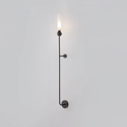 MarbleGlow | Elegant Brass Wall Sconce Lighting with Acrylic Shade 13
