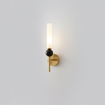 MarbleGlow | Elegant Brass Wall Sconce Lighting with Acrylic Shade 18