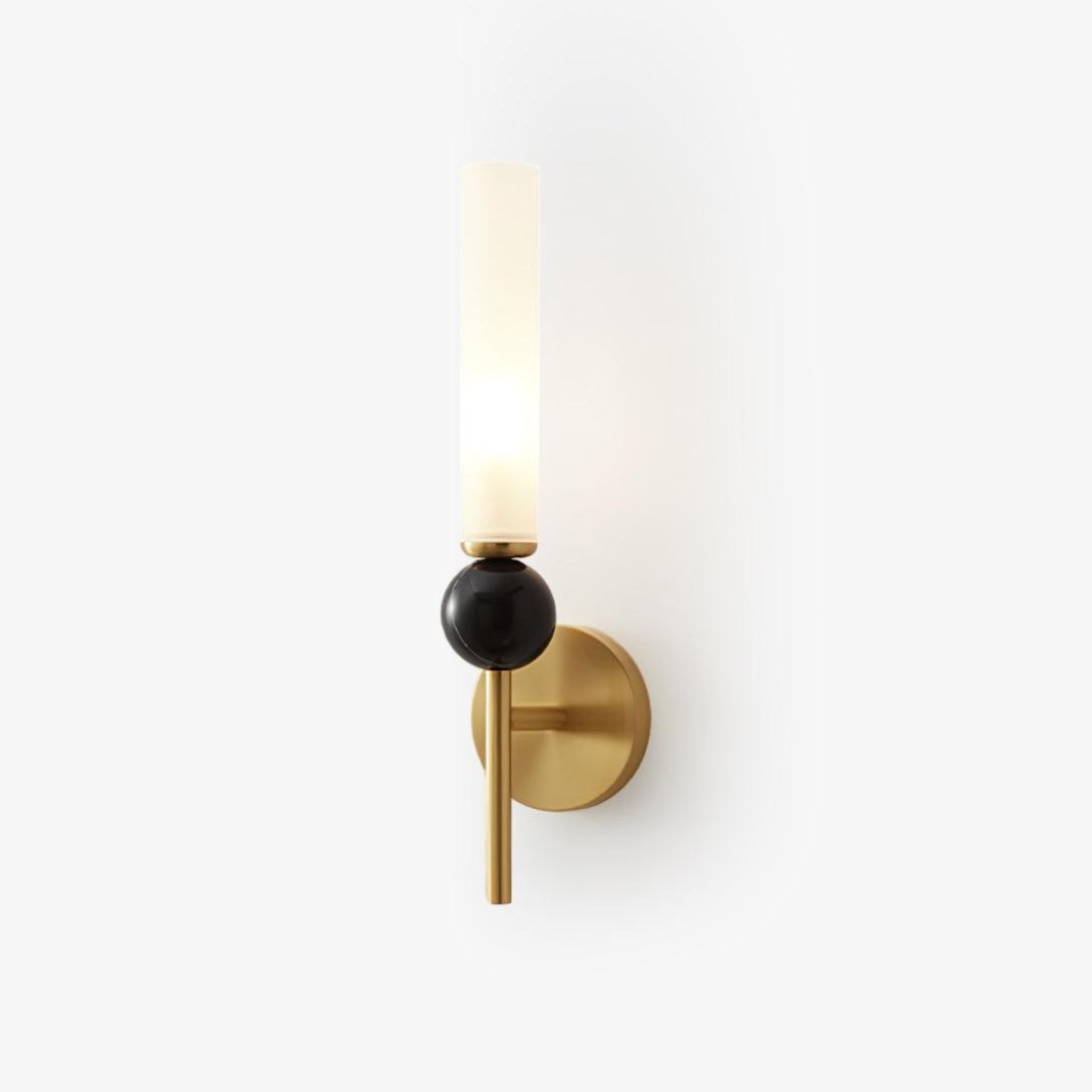 MarbleGlow | Elegant Brass Wall Sconce Lighting with Acrylic Shade 2