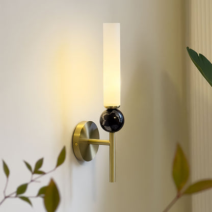 MarbleGlow | Elegant Brass Wall Sconce Lighting with Acrylic Shade 5