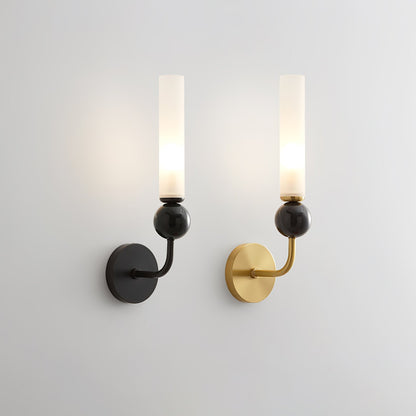 MarbleGlow | Elegant Brass Wall Sconce Lighting with Acrylic Shade 6