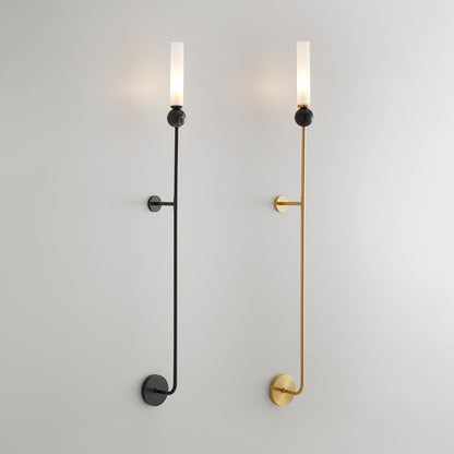 MarbleGlow | Elegant Brass Wall Sconce Lighting with Acrylic Shade 8