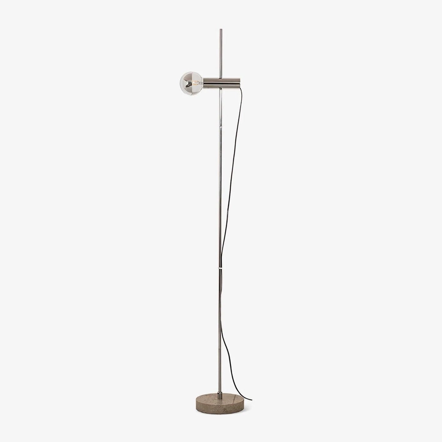 MarbleGlow | Elegant Modern Arc Floor Lamp with Curved Steel Accent 1